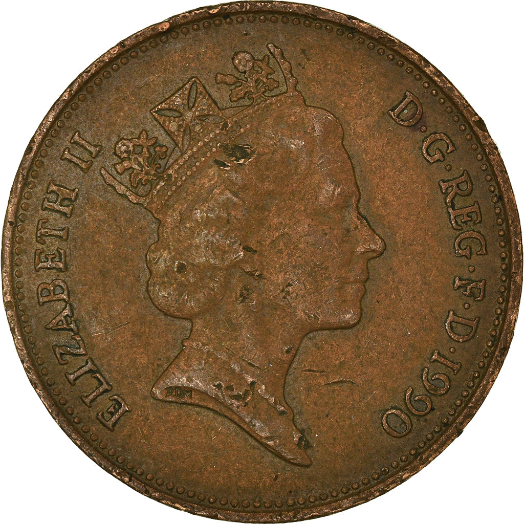 Munten, Groot Bretagne, 2 Pence, 1990