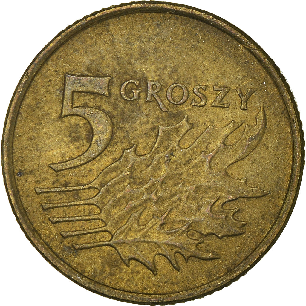 Monnaie, Pologne, 5 Groszy, 1998