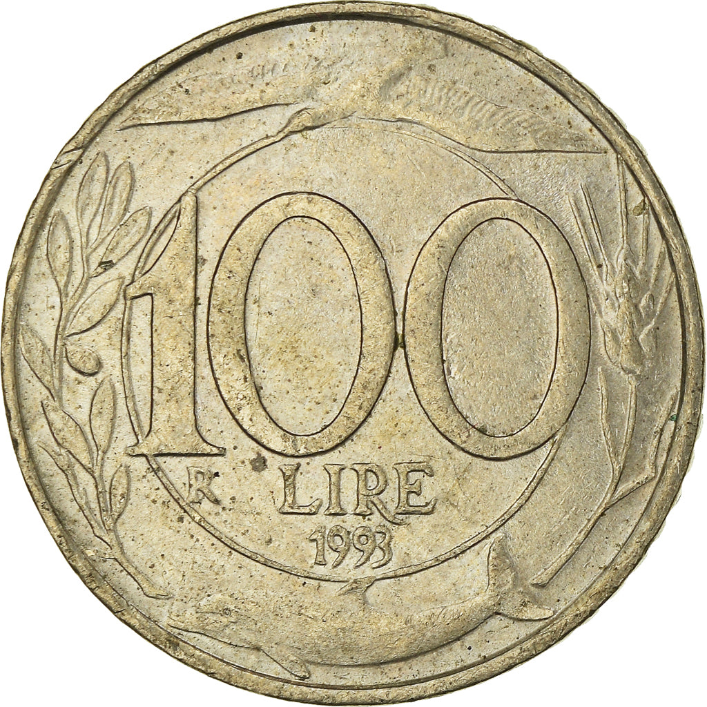 Moneda, Italia, 100 Lire, 1993