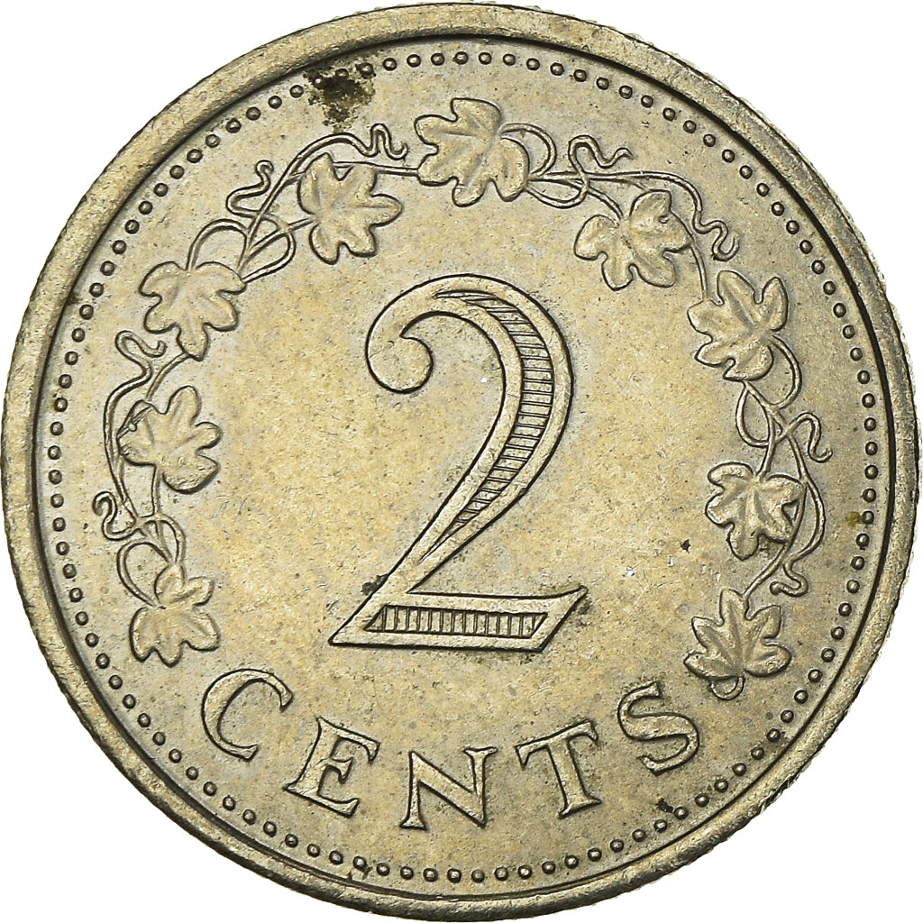 Moneta, Malta, 2 Cents, 1972