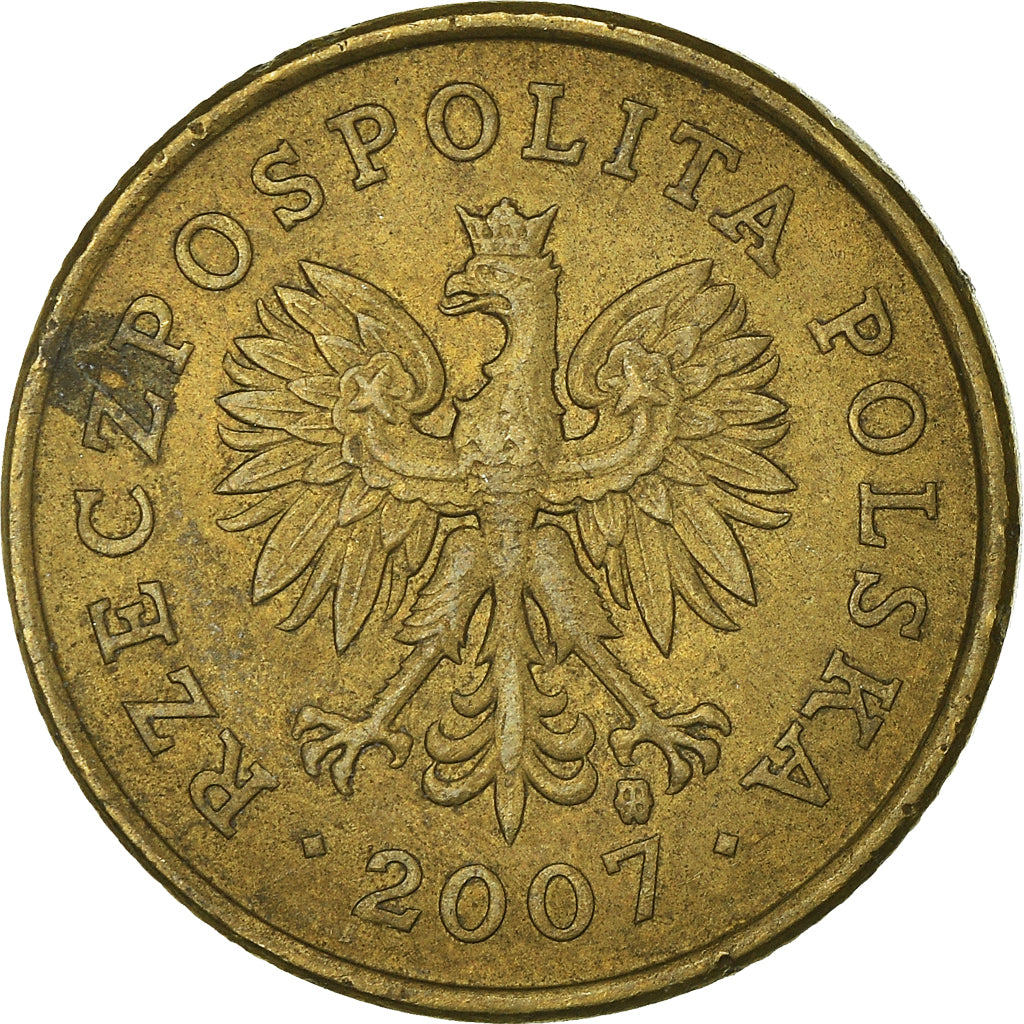 Monnaie, Pologne, 5 Groszy, 2007