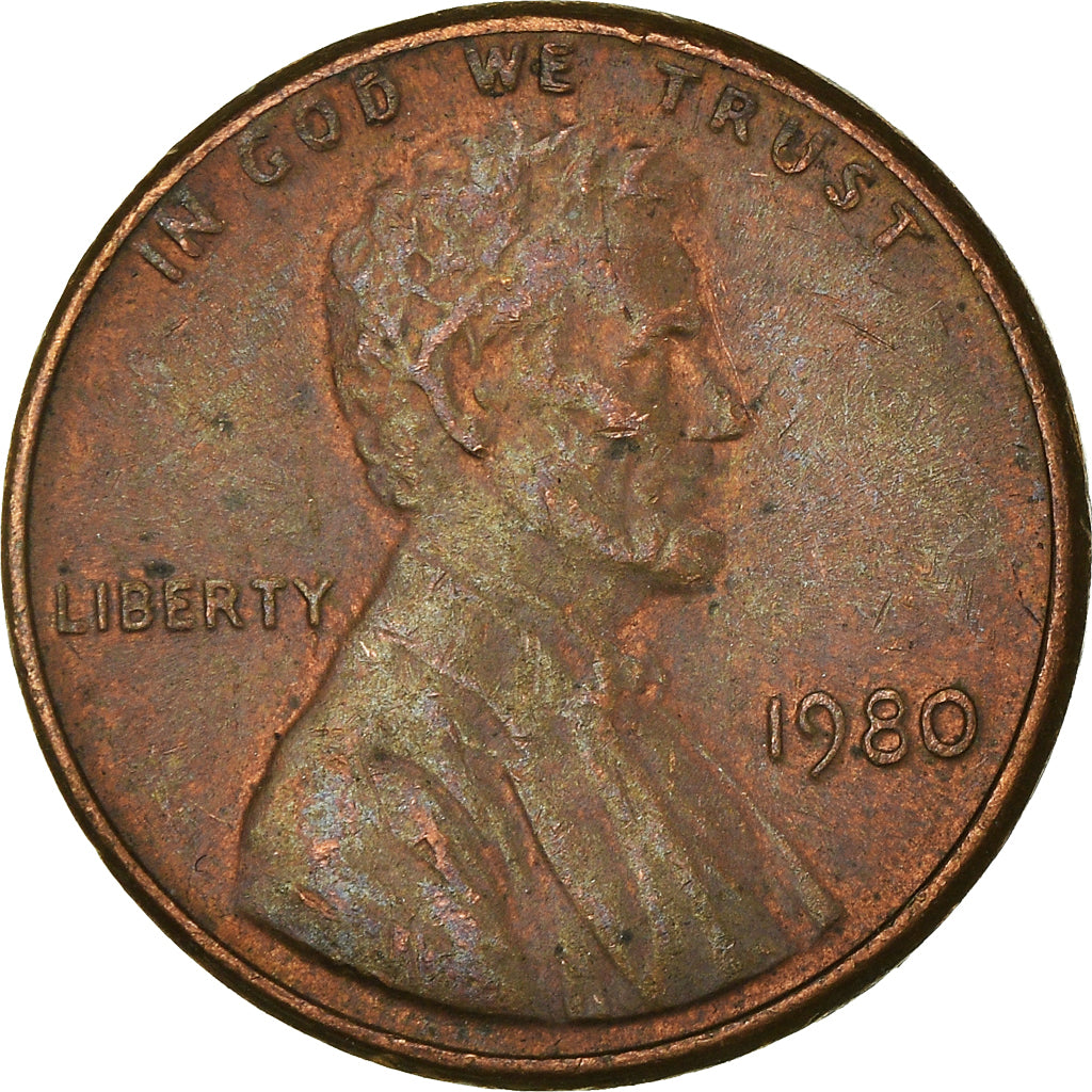 Monnaie, États-Unis, Cent, 1980