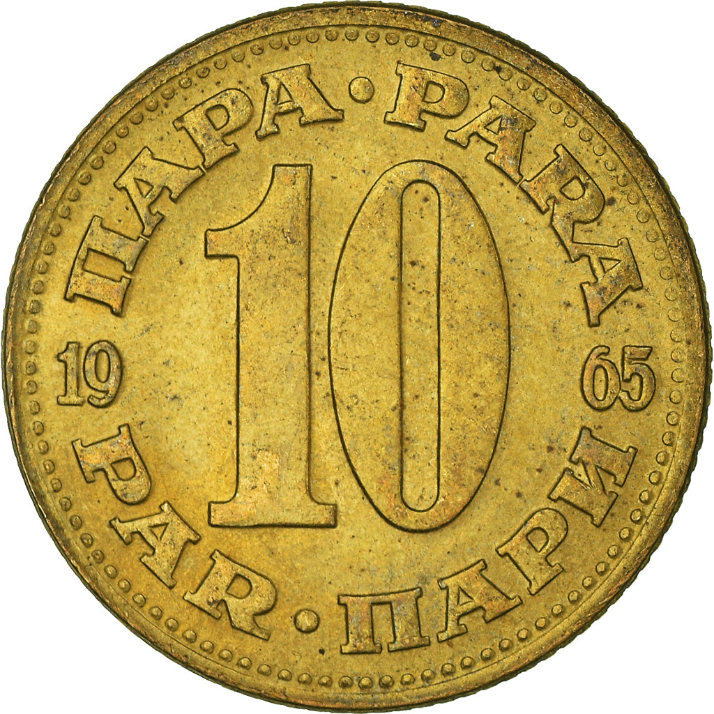 Munten, Joegoslaviëe, 10 Para, 1965
