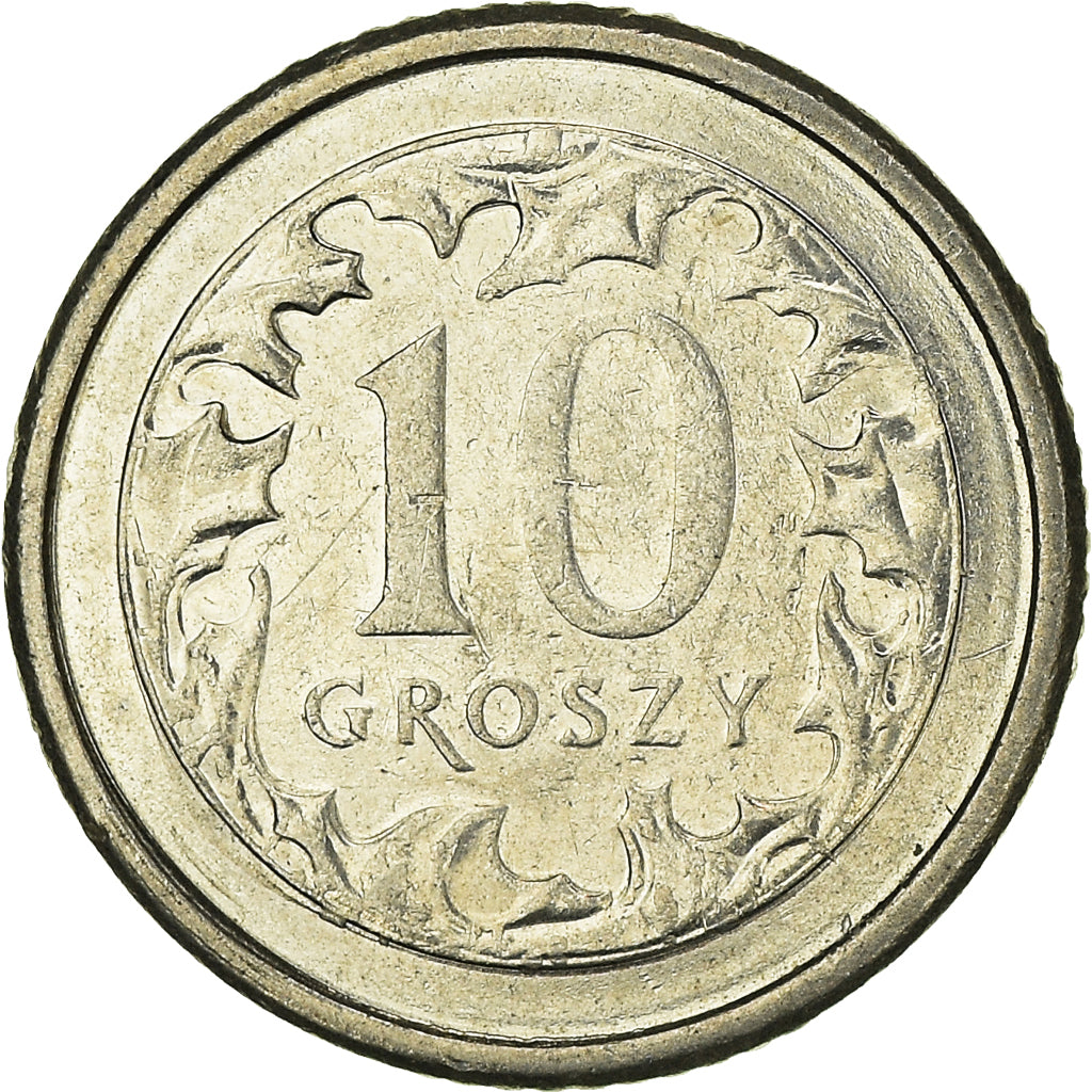 Moeda, Polónia, 10 Groszy, 2009
