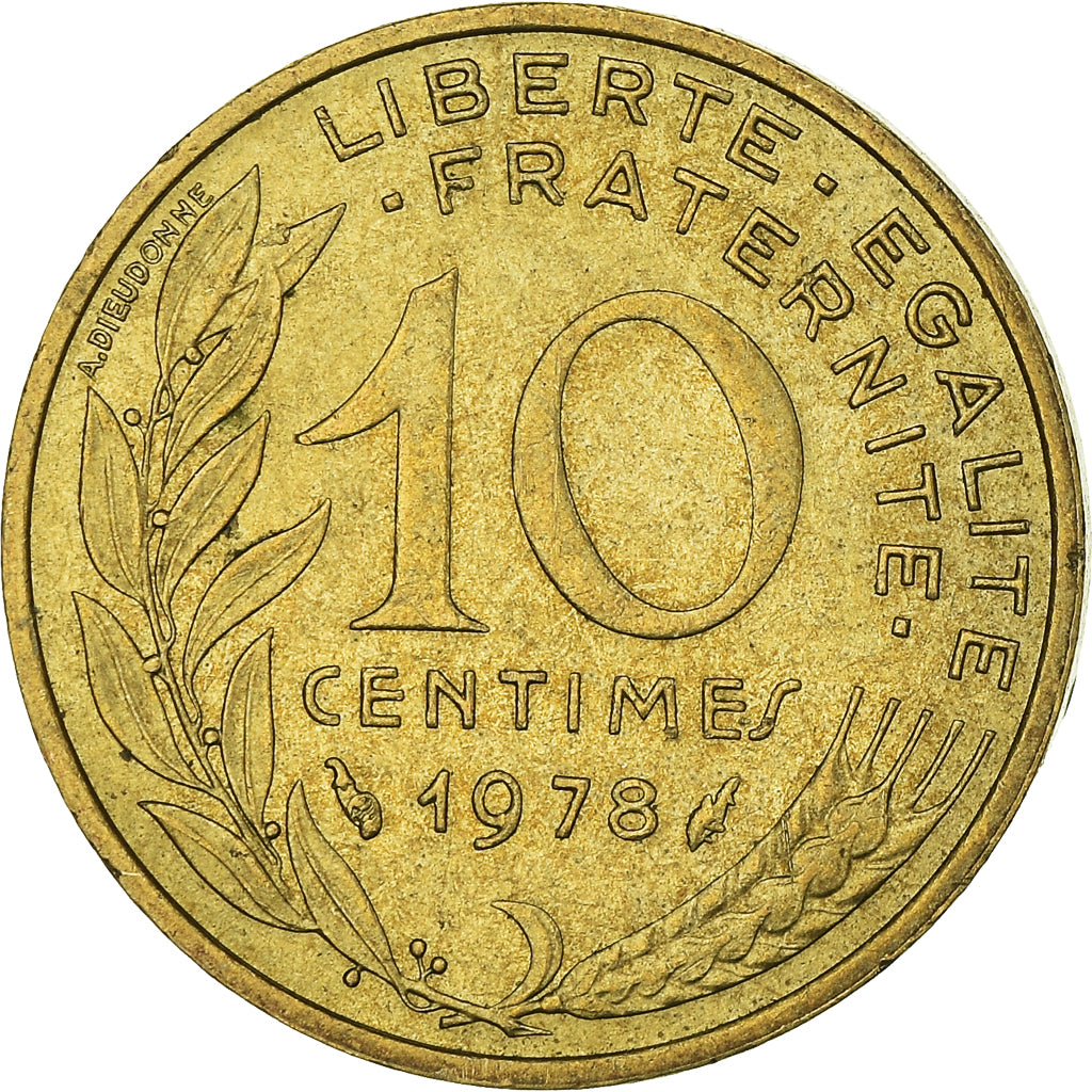Monnaie, France, 10 Centimes, 1978