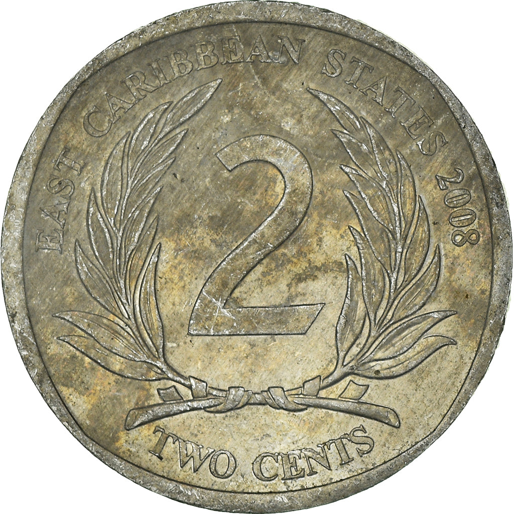 Moneta, Państwa Wschodnich Karaibów, 2 Cents, 2008