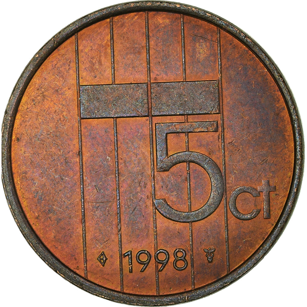 Moneta, Paesi Bassi, 5 Cents, 1998