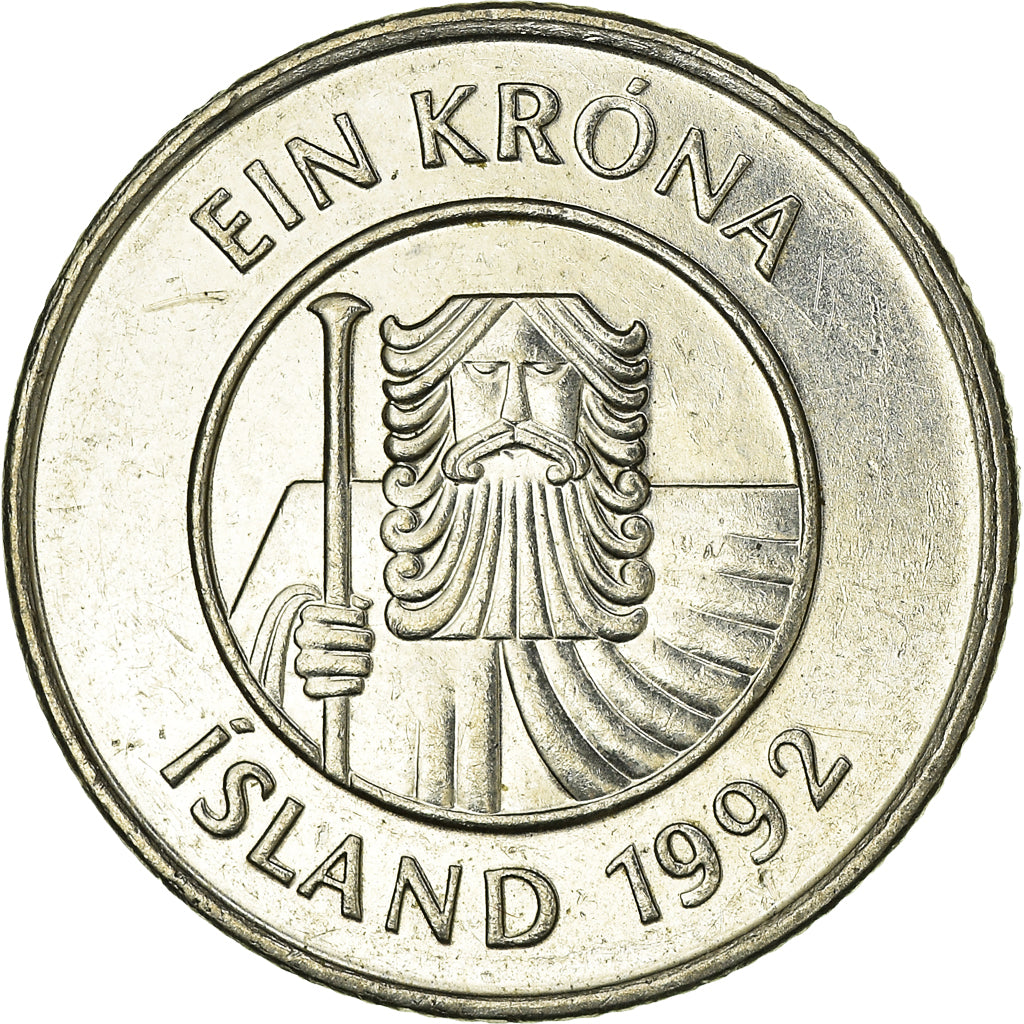 Moneda, Islandia, Krona, 1992