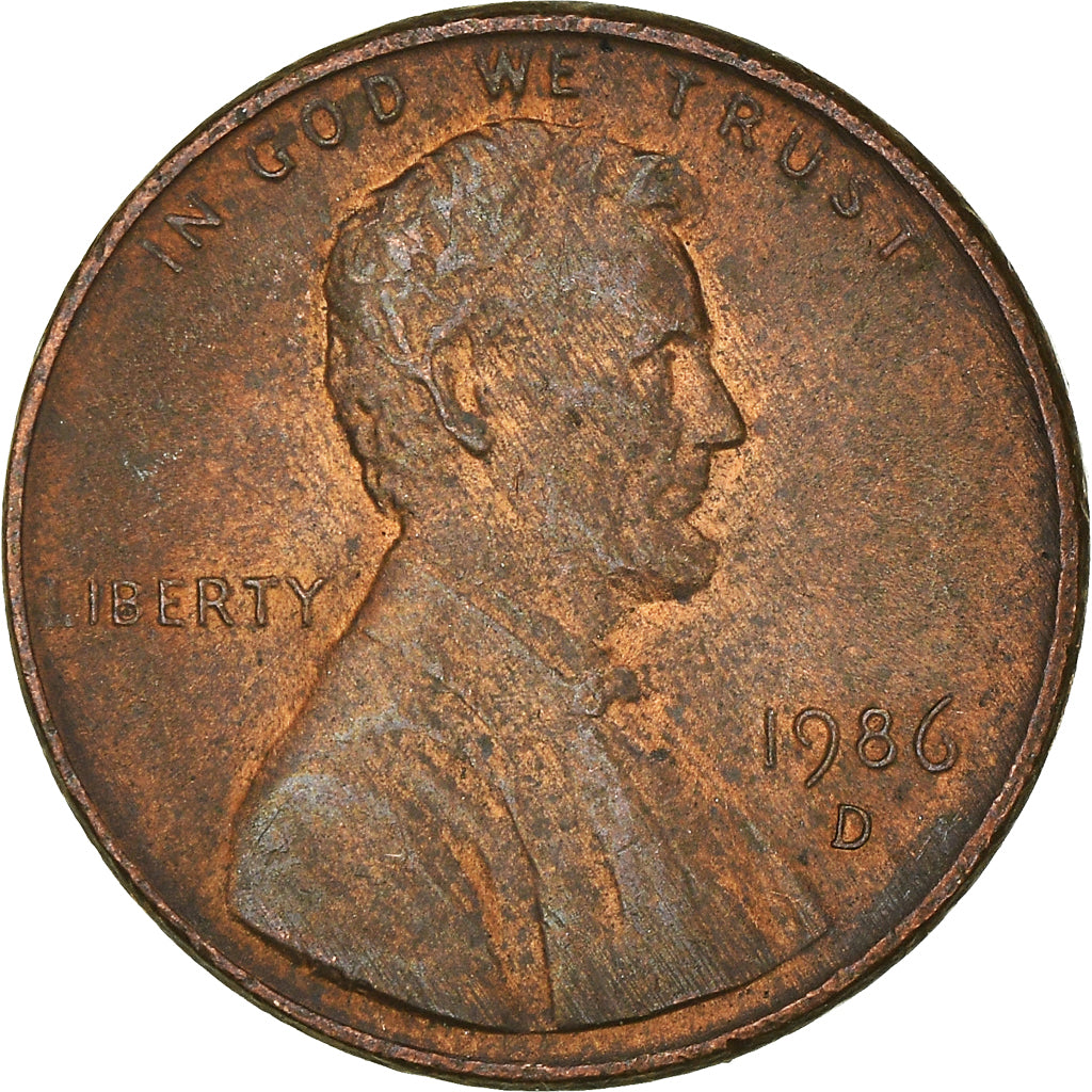 Monnaie, États-Unis, Cent, 1986