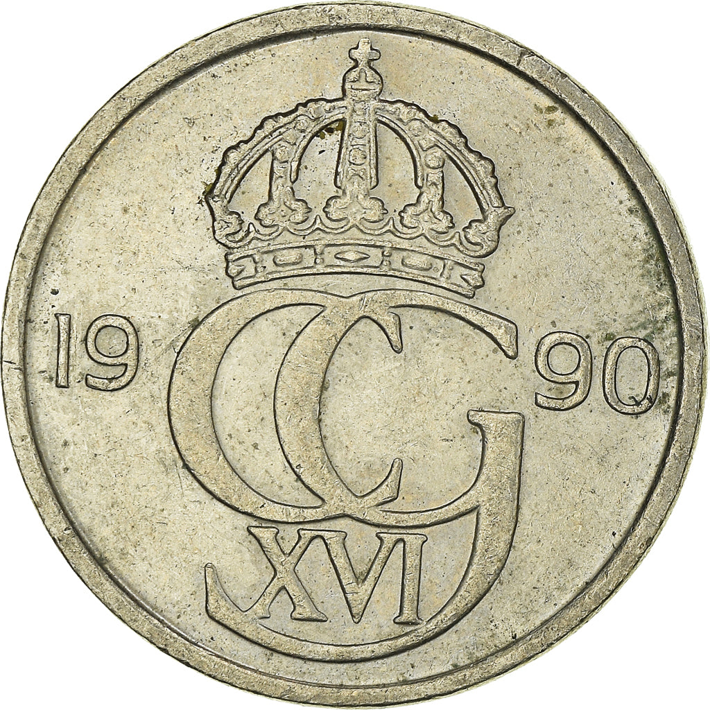 Moneda, Suecia, 50 Öre, 1990