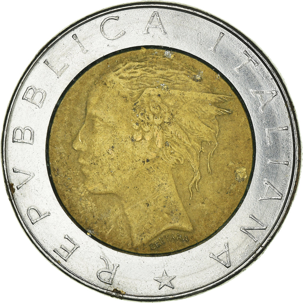 Münze, Italien, 500 Lire, 1983