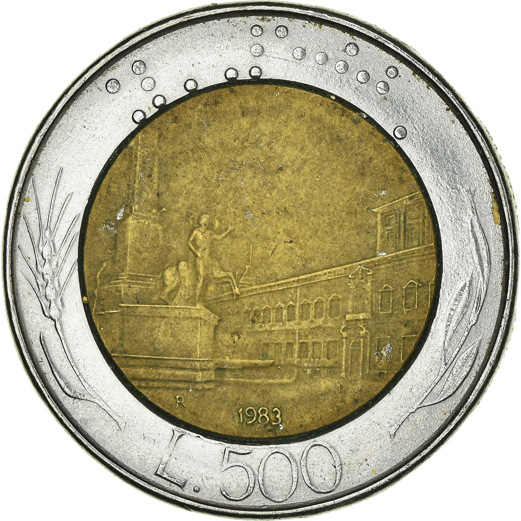 Münze, Italien, 500 Lire, 1983