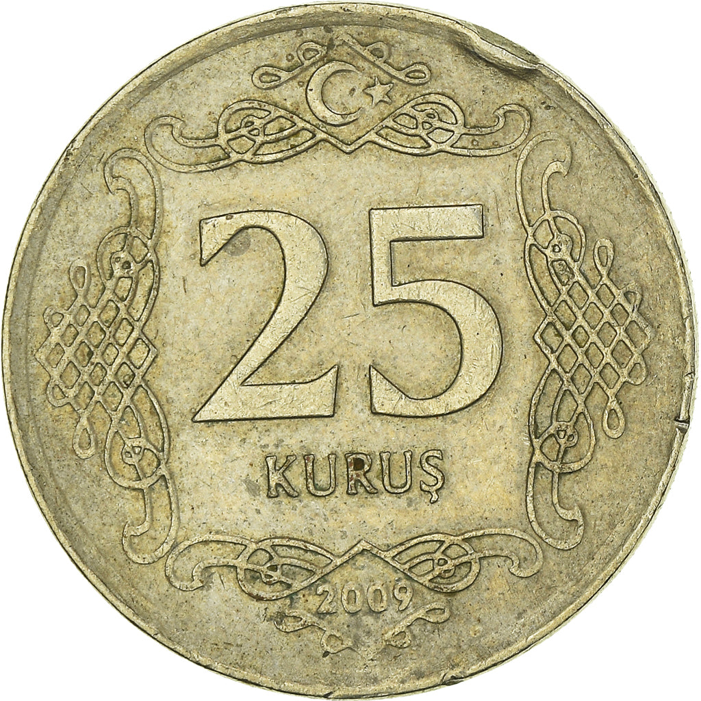 Moneta, Turchia, 25 Kurus, 2009