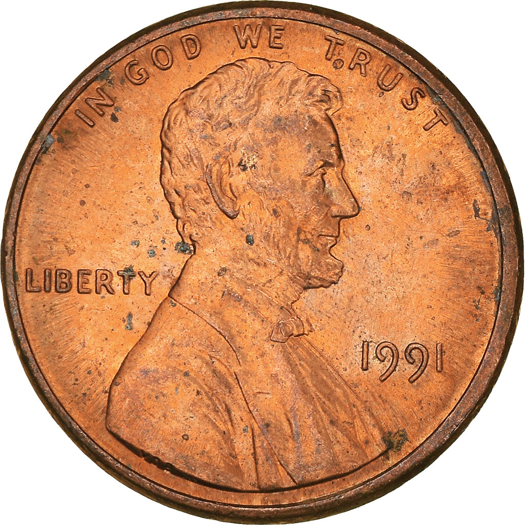 Moneta, USA, Cent, 1991