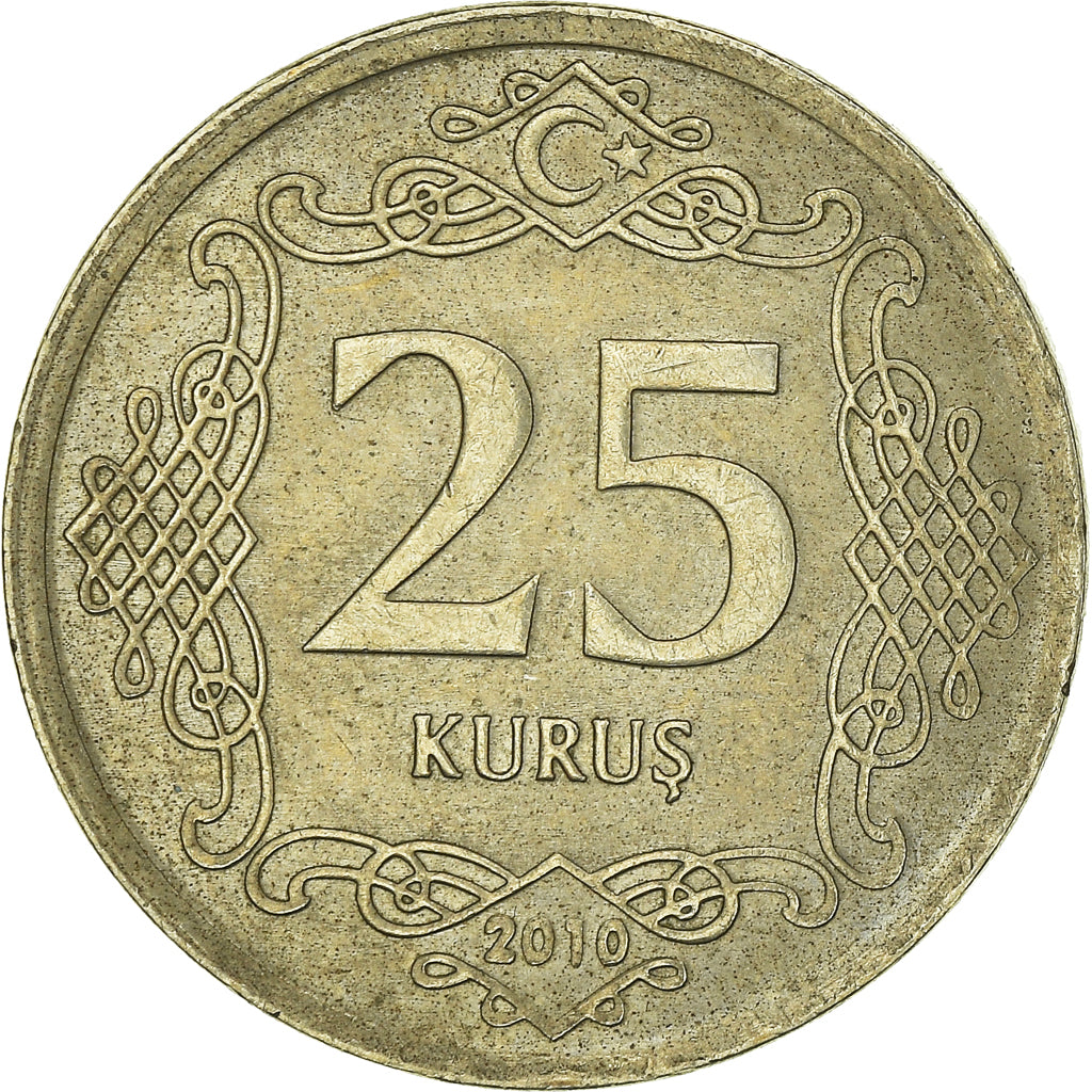 Moneda, Turquía, 25 Kurus, 2010