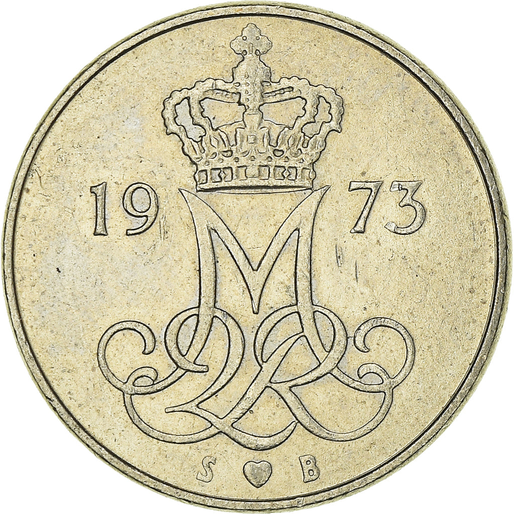 Moeda, Dinamarca, 10 Öre, 1973