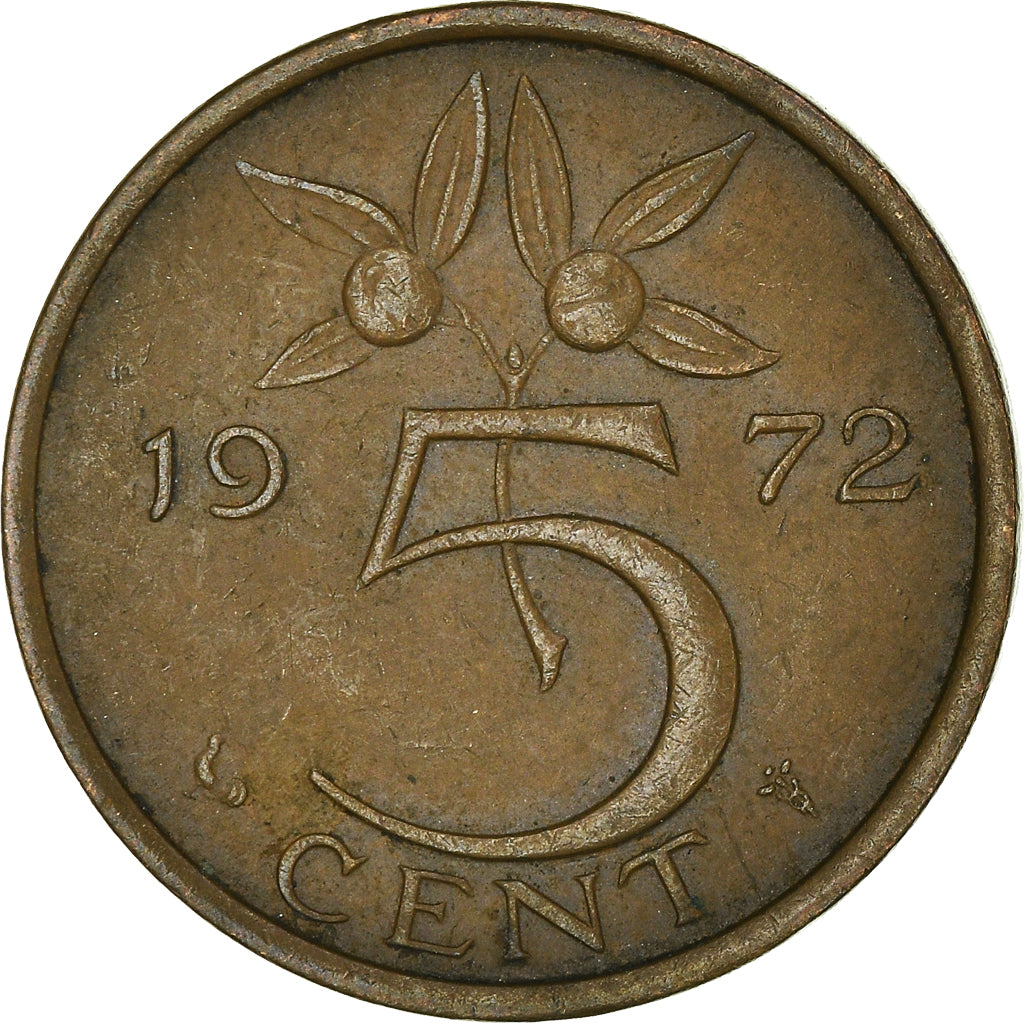 Münze, Niederlande, 5 Cents, 1972