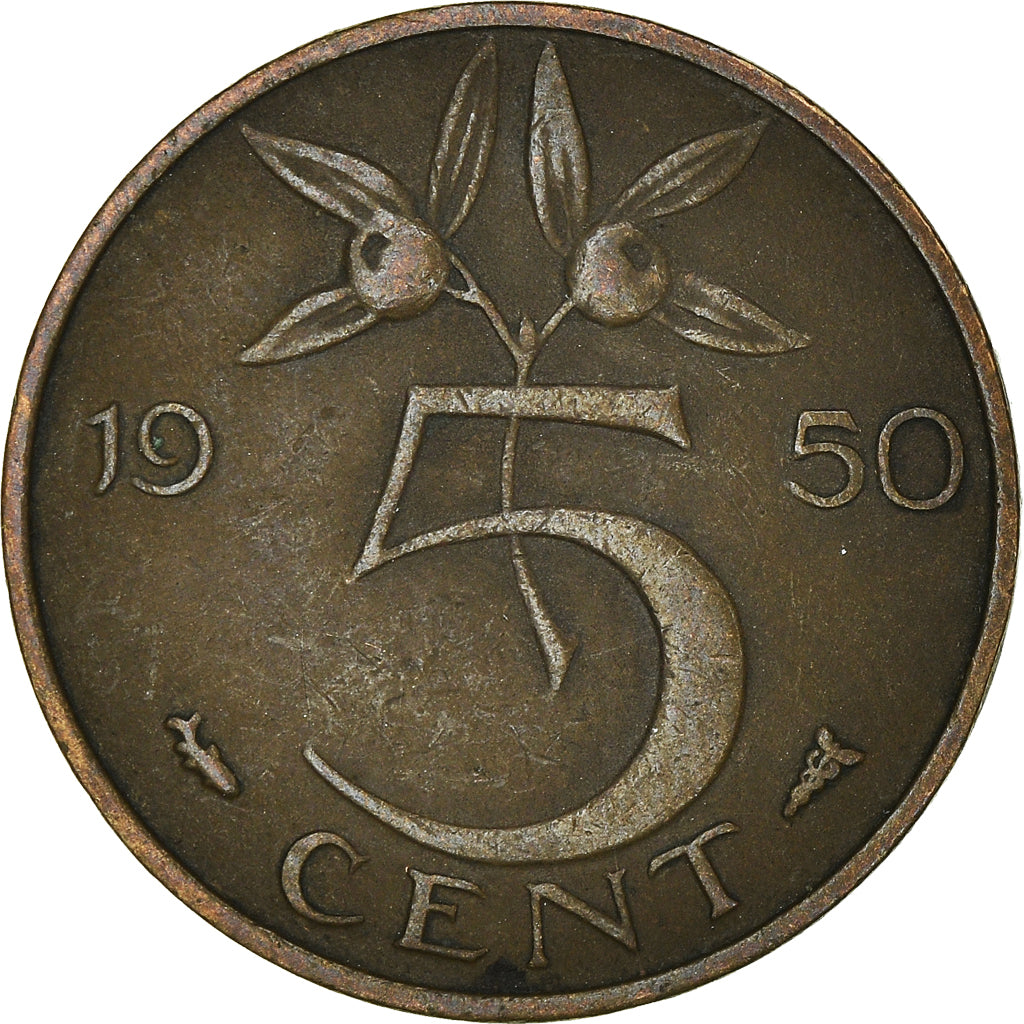 Münze, Niederlande, 5 Cents, 1950