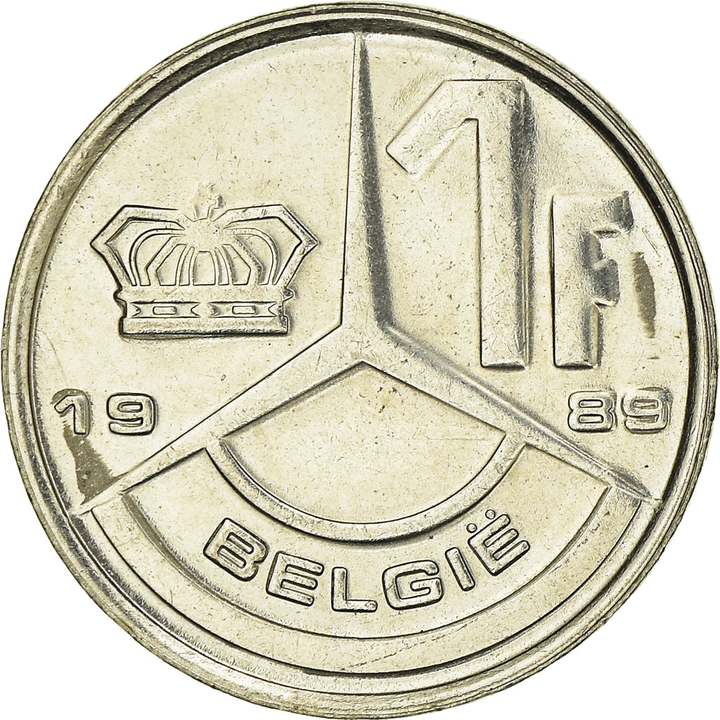 Coin, Belgium, Franc, 1989
