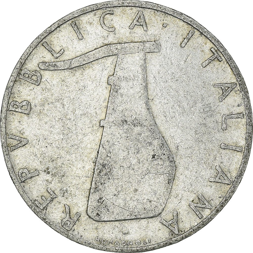 Münze, Italien, 5 Lire, 1955