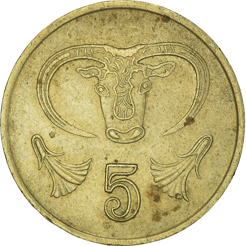 Munten, Cyprus, 5 Cents, 1988