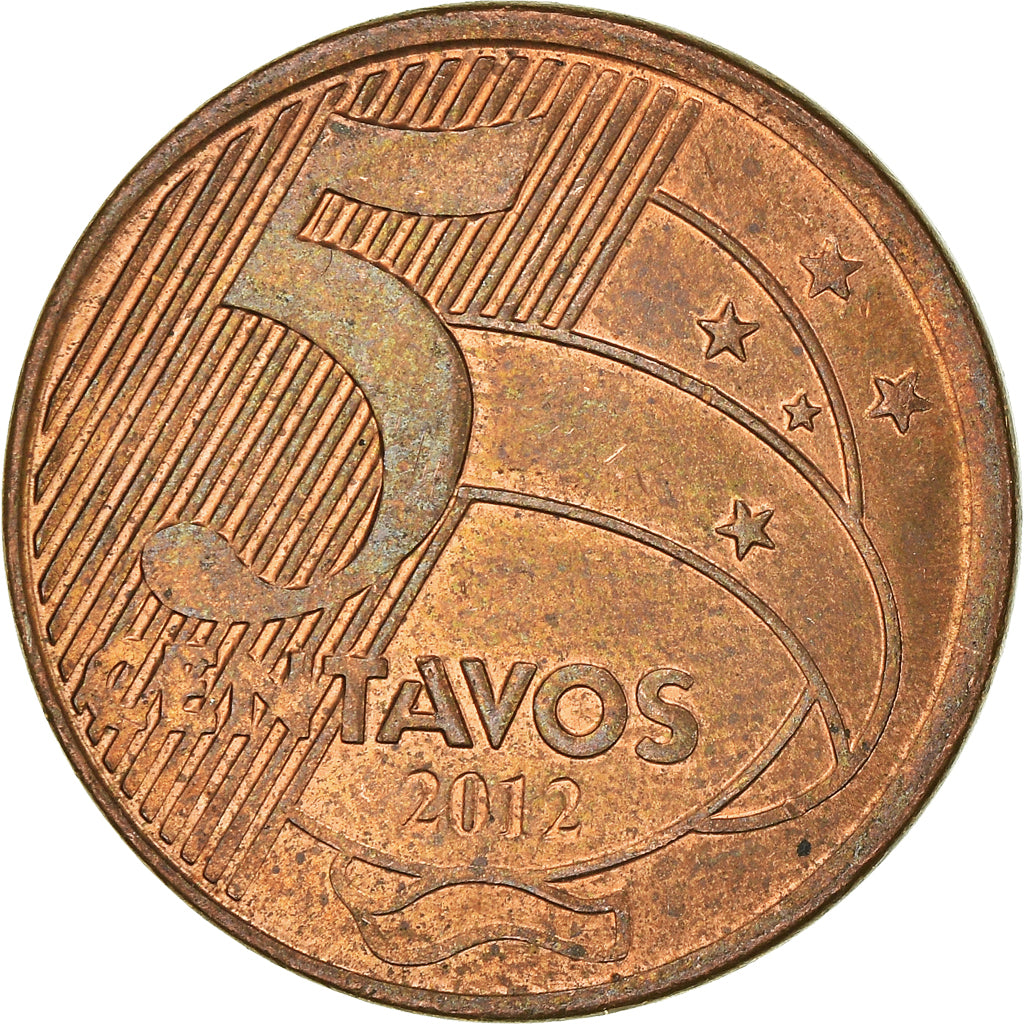 Moeda, Brasil, 5 Centavos, 2012