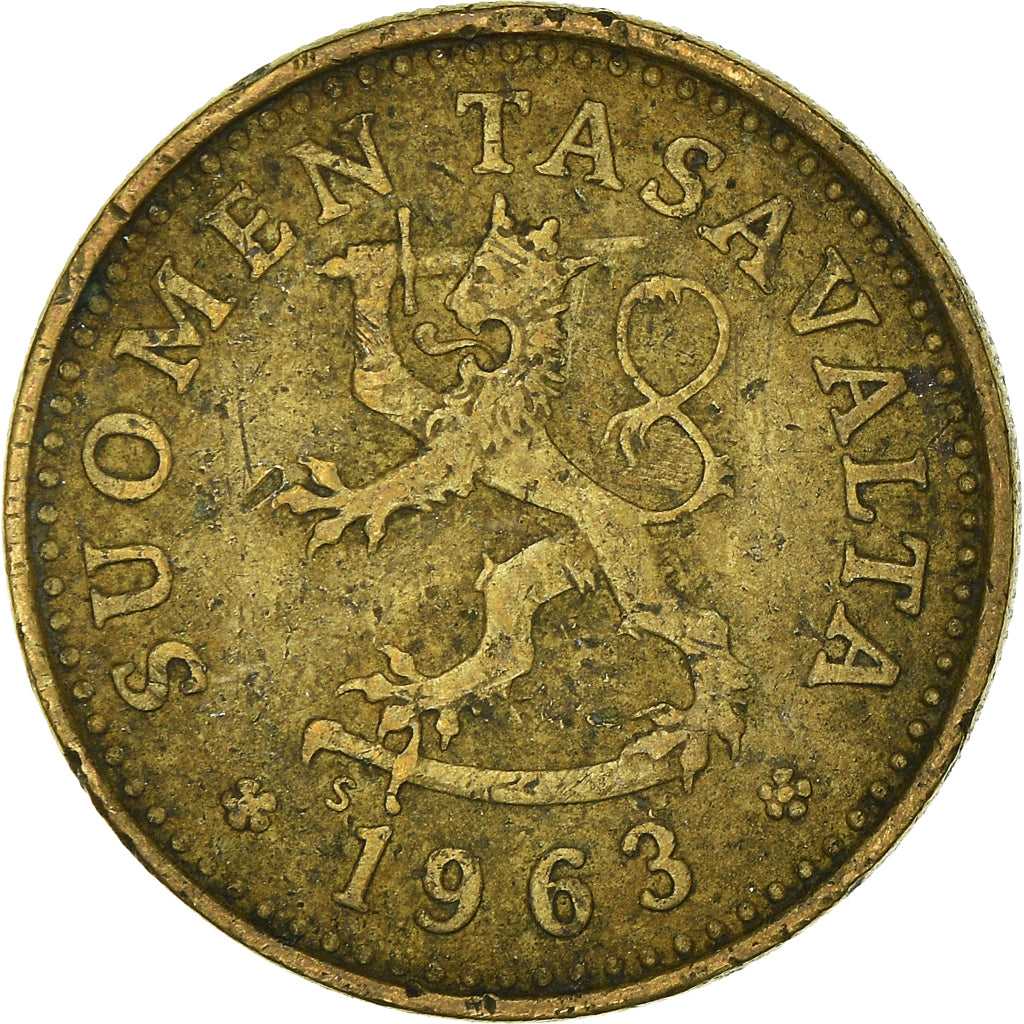 Moeda, Finlândia, 10 Pennia, 1963