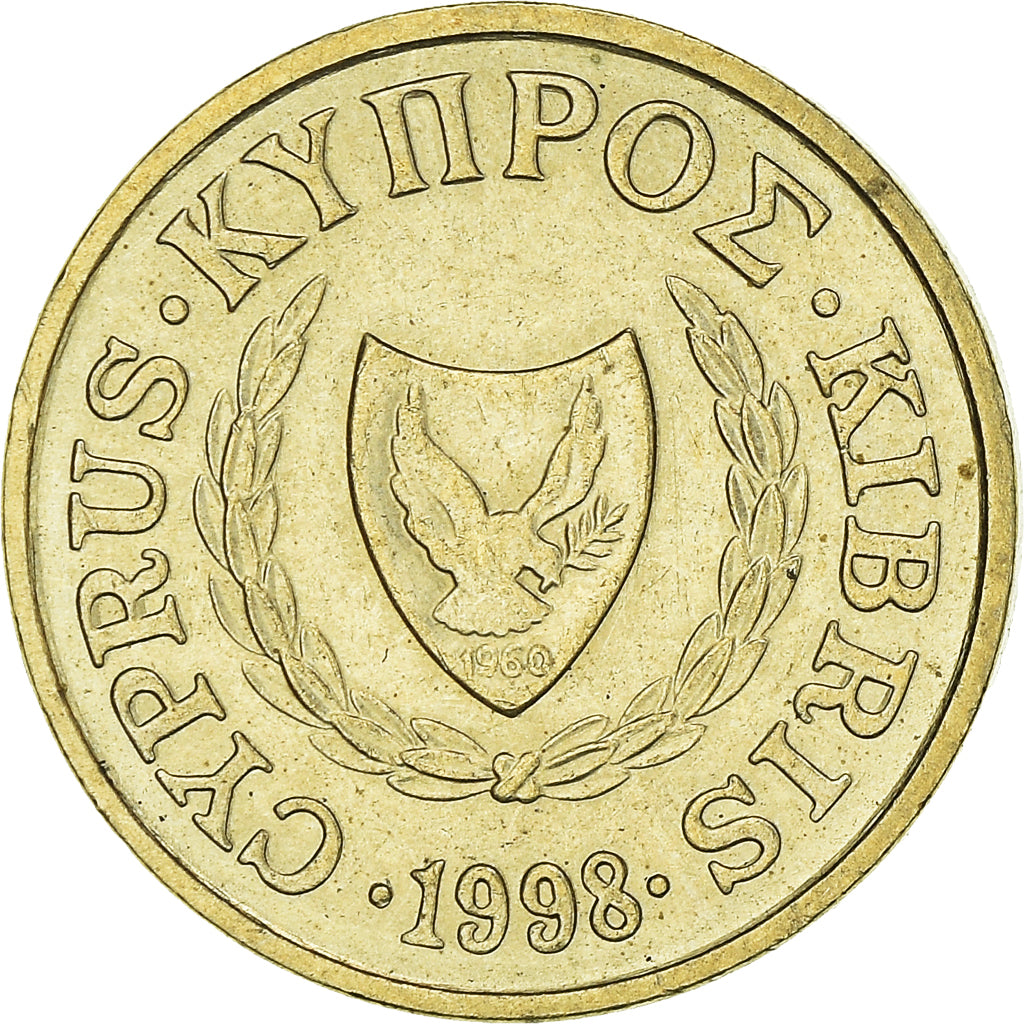 Moneda, Chipre, Cent, 1998