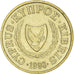 Moneda, Chipre, Cent, 1998
