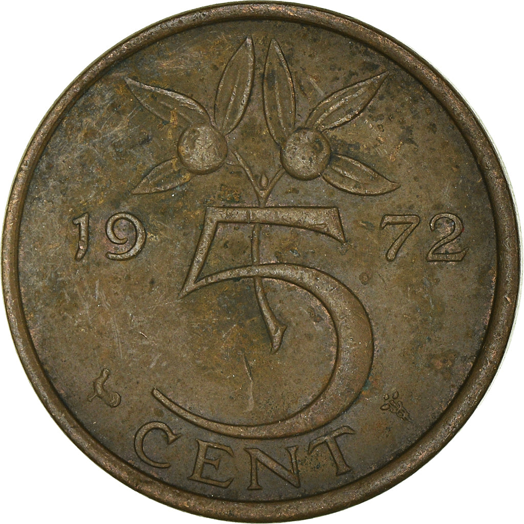 Munten, Nederland, 5 Cents, 1972
