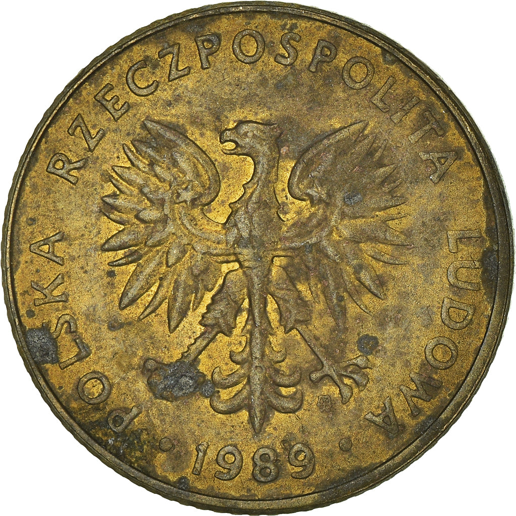 Moneta, Polonia, 10 Zlotych, 1989