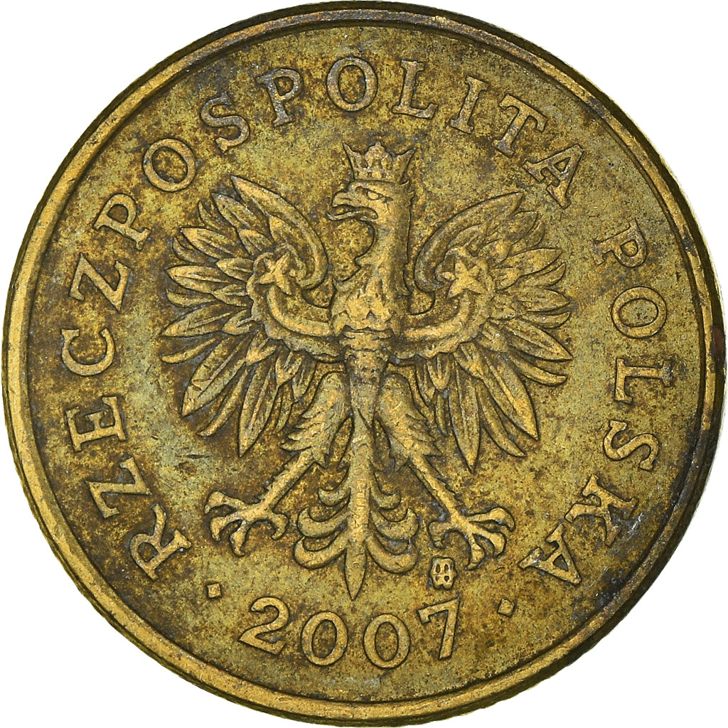 Moneta, Polonia, 5 Groszy, 2007