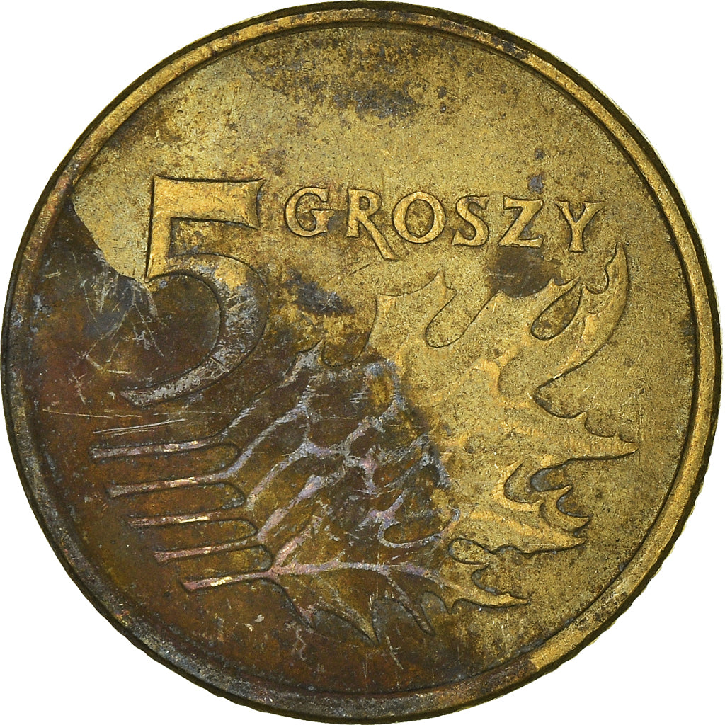 Moneta, Polonia, 5 Groszy, 2007