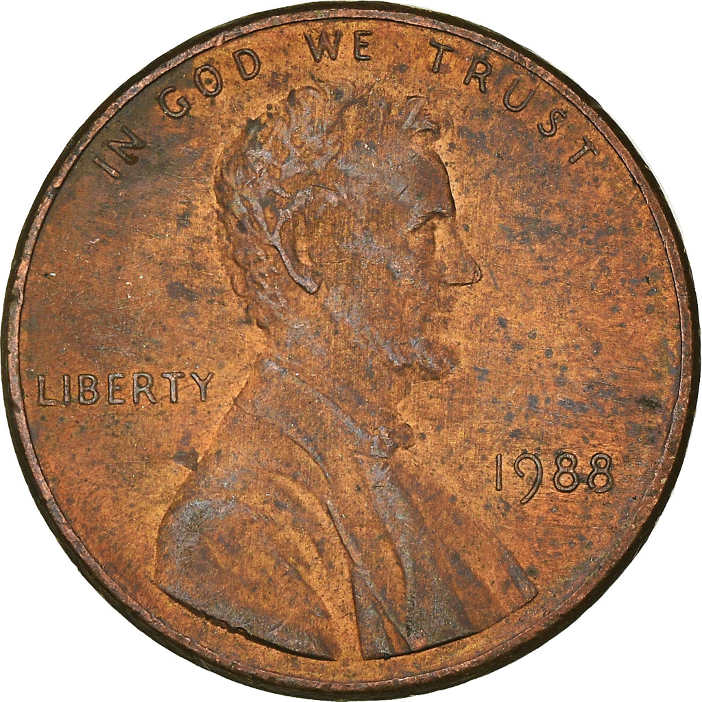 Moneta, Stati Uniti, Cent, 1988