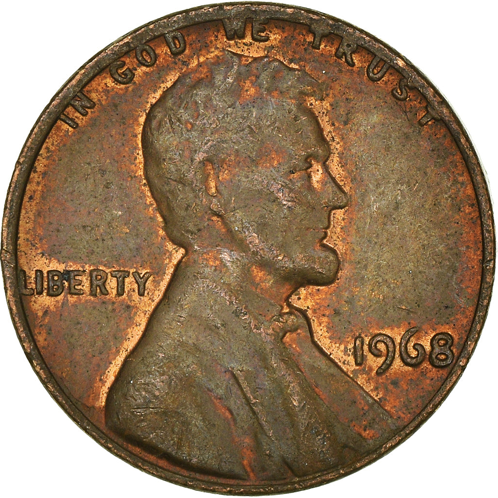 Munten, Verenigde Staten, Cent, 1968