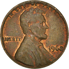 Munten, Verenigde Staten, Cent, 1968