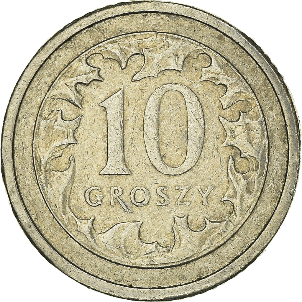 Monnaie, Pologne, 10 Groszy, 2009