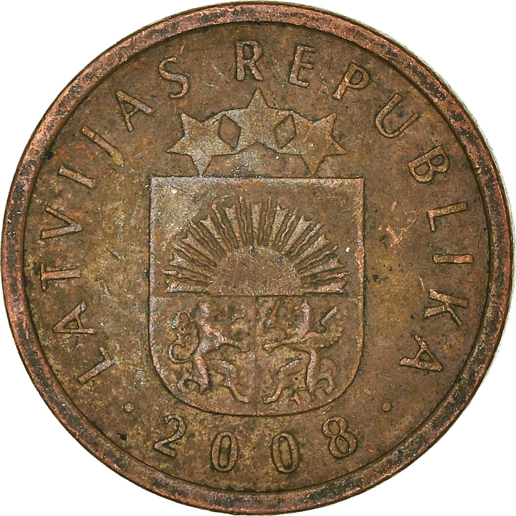 Coin, Latvia, Santims, 2008