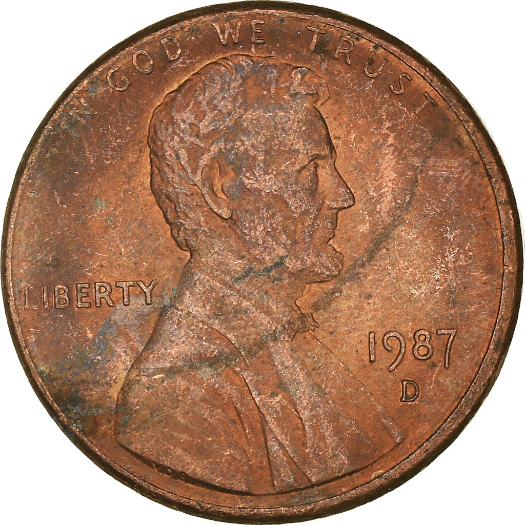 Münze, Vereinigte Staaten, Cent, 1987