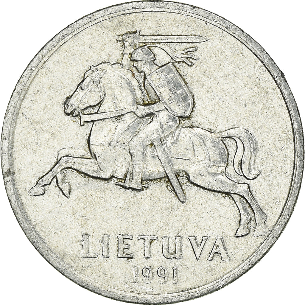 Coin, Lithuania, Centas, 1991