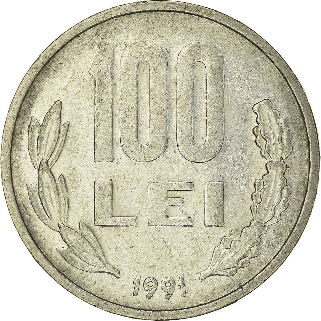 Monnaie, Roumanie, 100 Lei, 1991