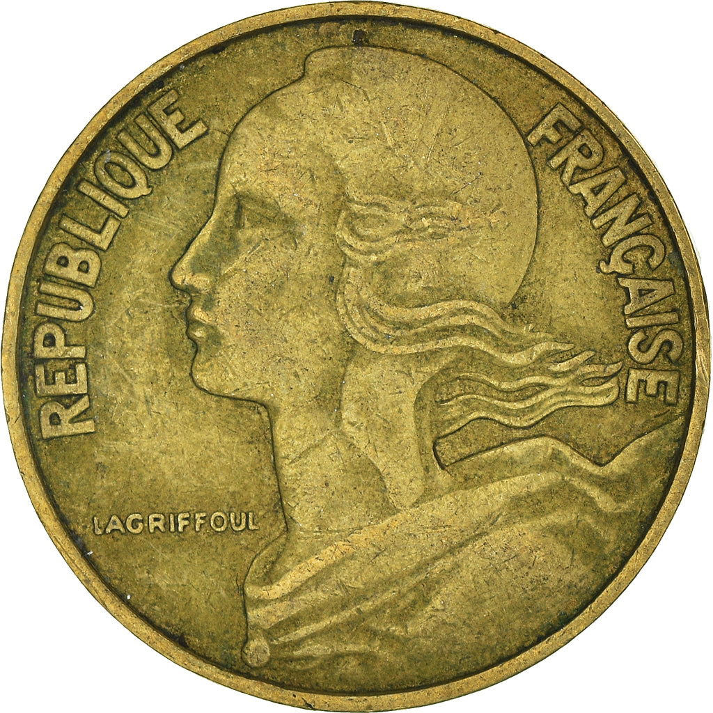 Moeda, França, 20 Centimes, 1963