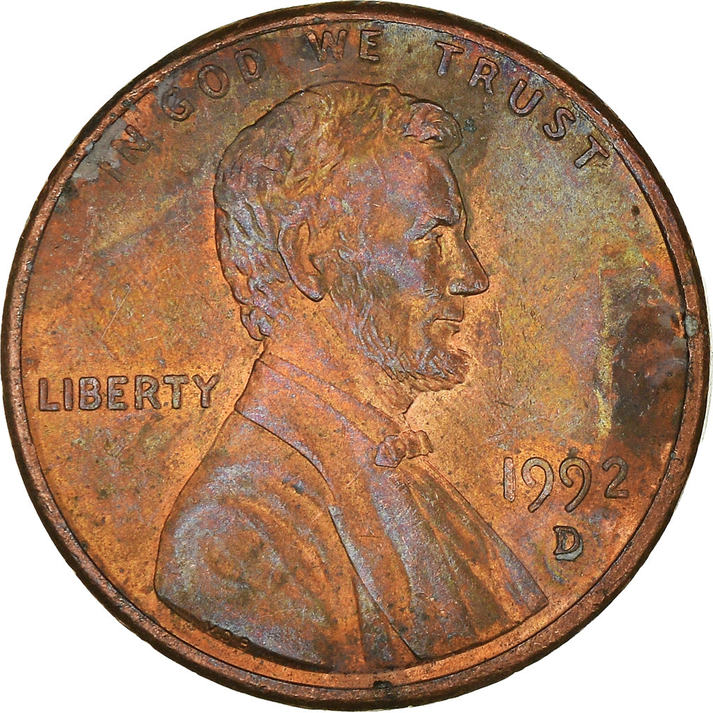 Münze, Vereinigte Staaten, Cent, 1992