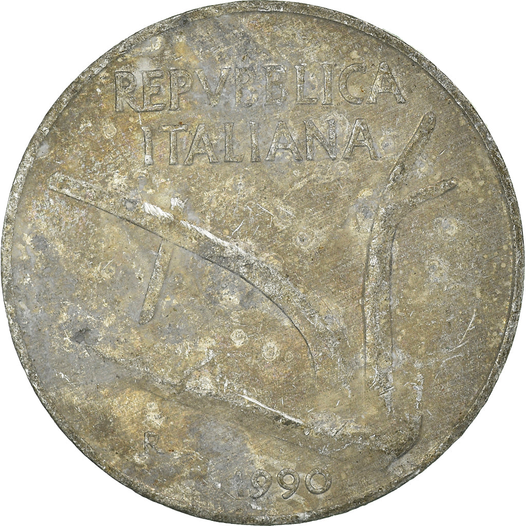 Munten, Italië, 10 Lire, 1990