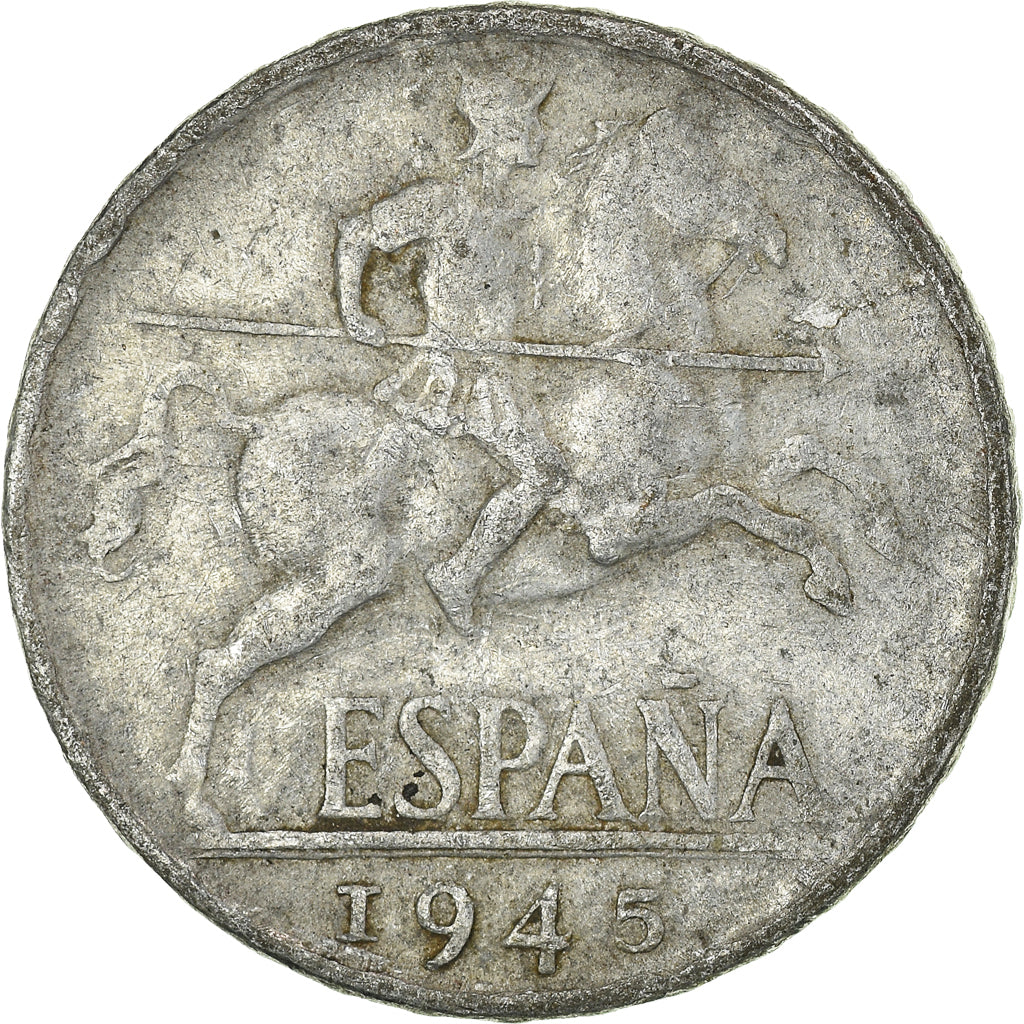 Coin, Spain, 10 Centimos, 1945