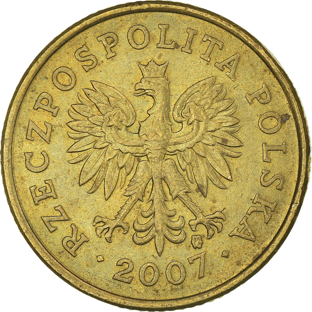 Moneta, Polonia, 5 Groszy, 2007