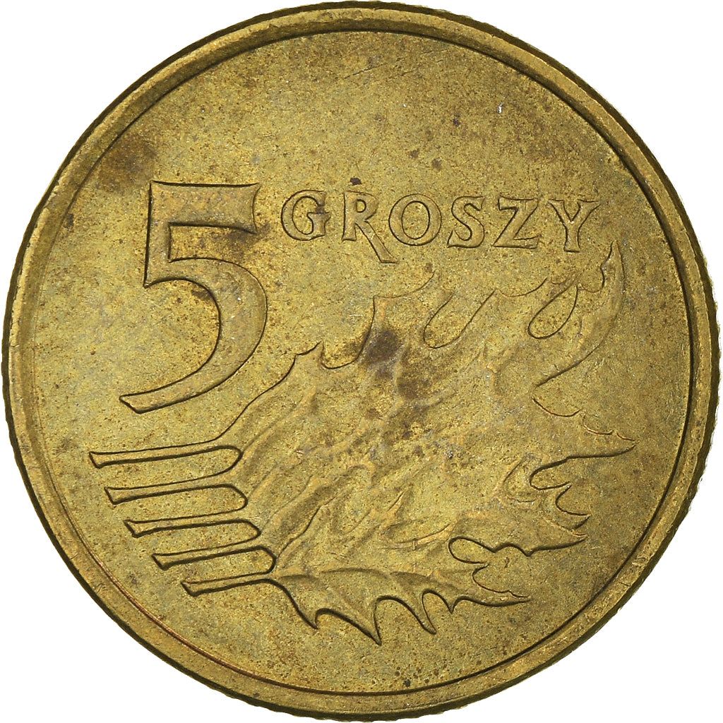 Moneta, Polonia, 5 Groszy, 2007