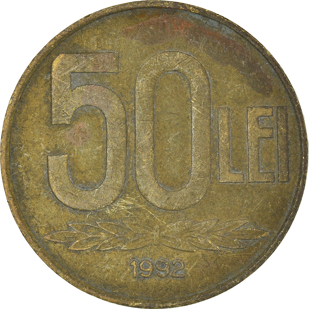 Monnaie, Roumanie, 50 Lei, 1992