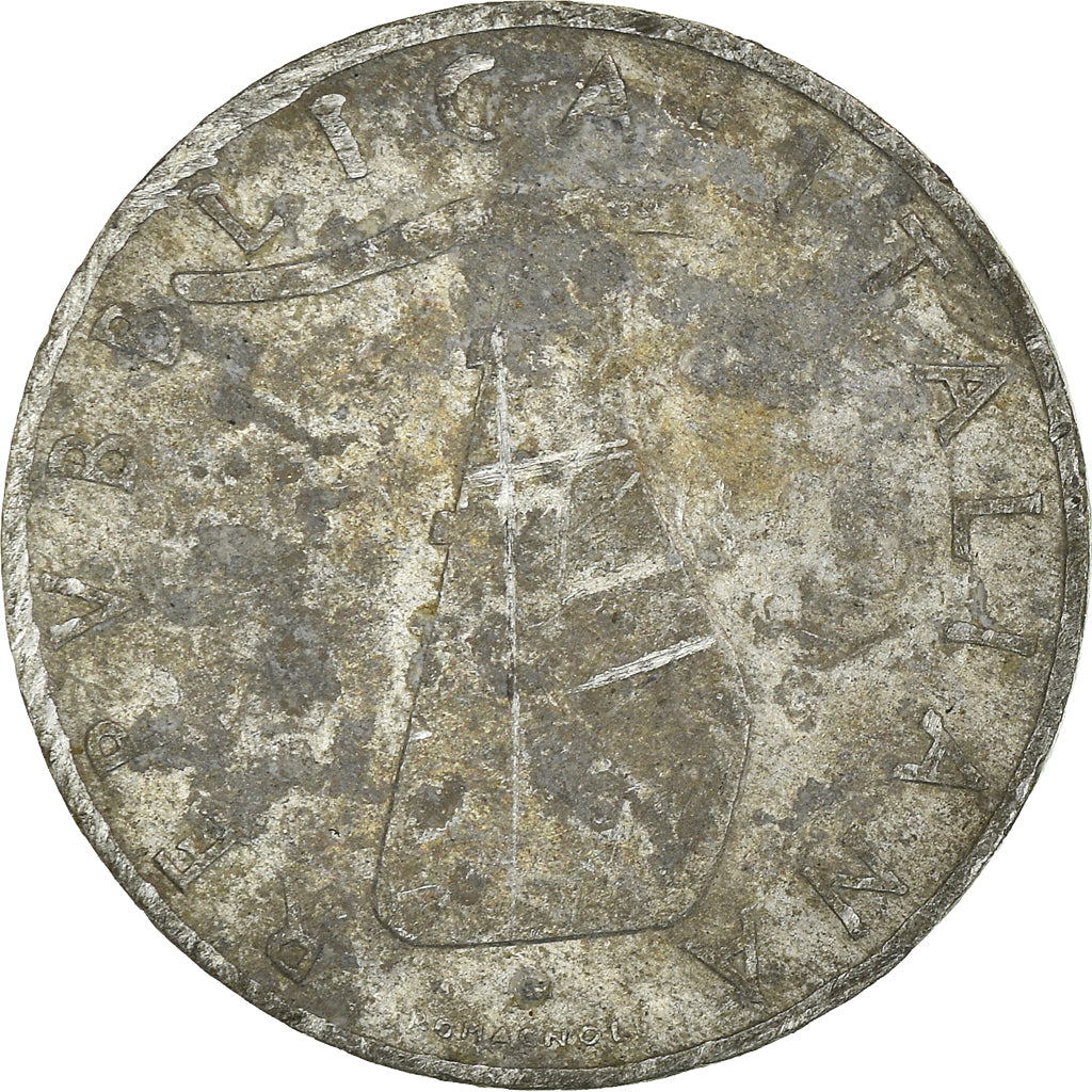 Moeda, Itália, 5 Lire, 1953