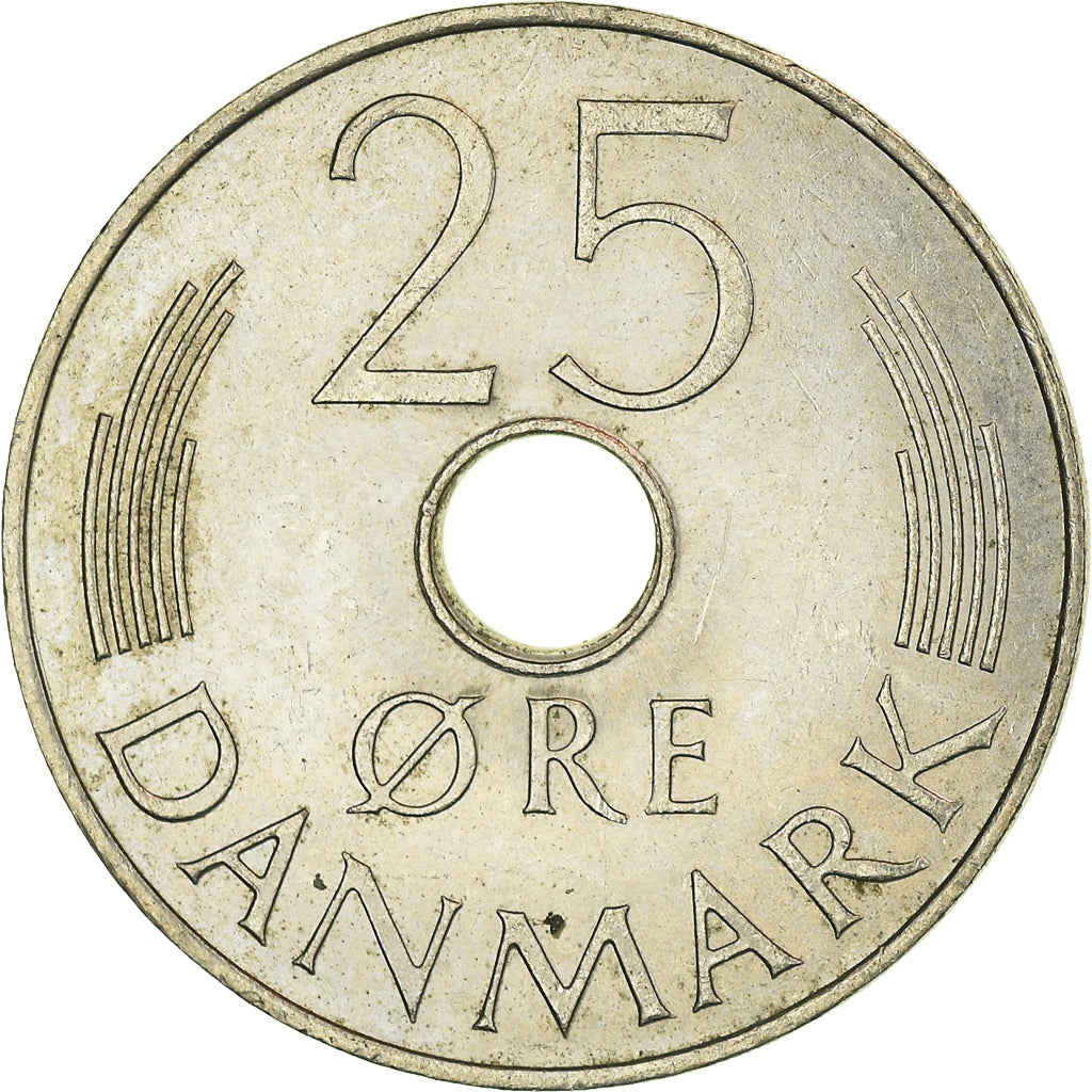 Moneta, Danimarca, 25 Öre, 1981